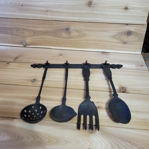 Vintage Cast Iron Utensil Set